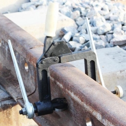 Double Side Track chamfering tool Rail hole chamfer tool after rail drilling work